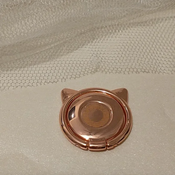 Rose Gold Kitty Phone Ring/Stand! - Picture 5 of 7